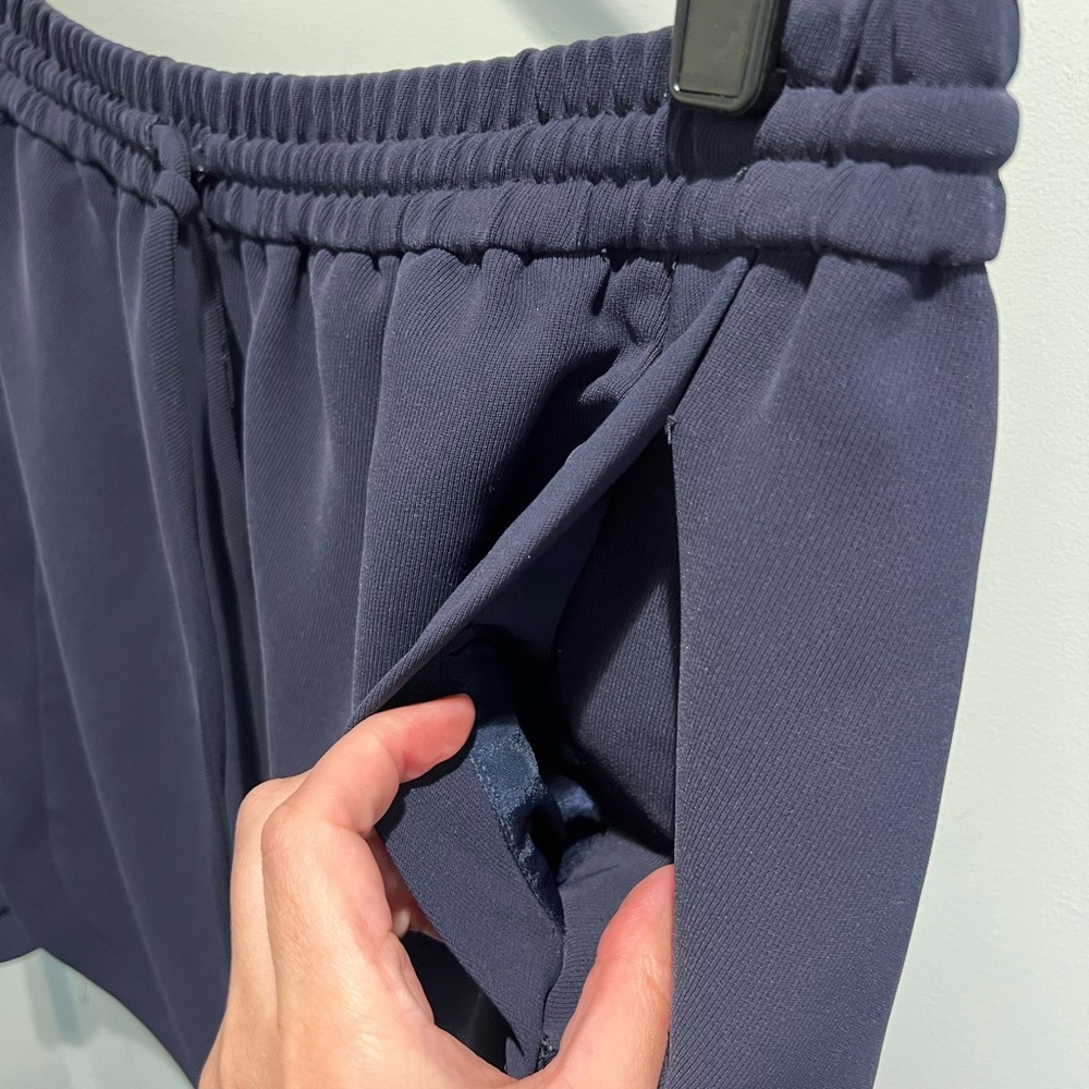 J. Crew Navy Skirt 10 Business Athletic style pull on elastic waist​ - Picture 5 of 5